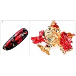Foite subtiri colorate pentru decor unghii FSU01 Red Gold